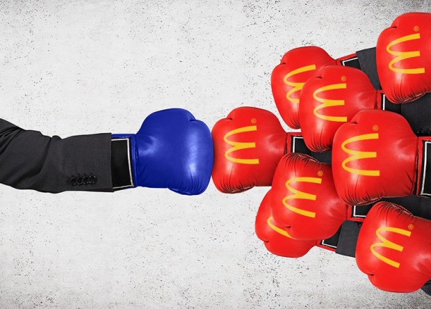 Regional QSR battling giant McDonald's with boxing gloves